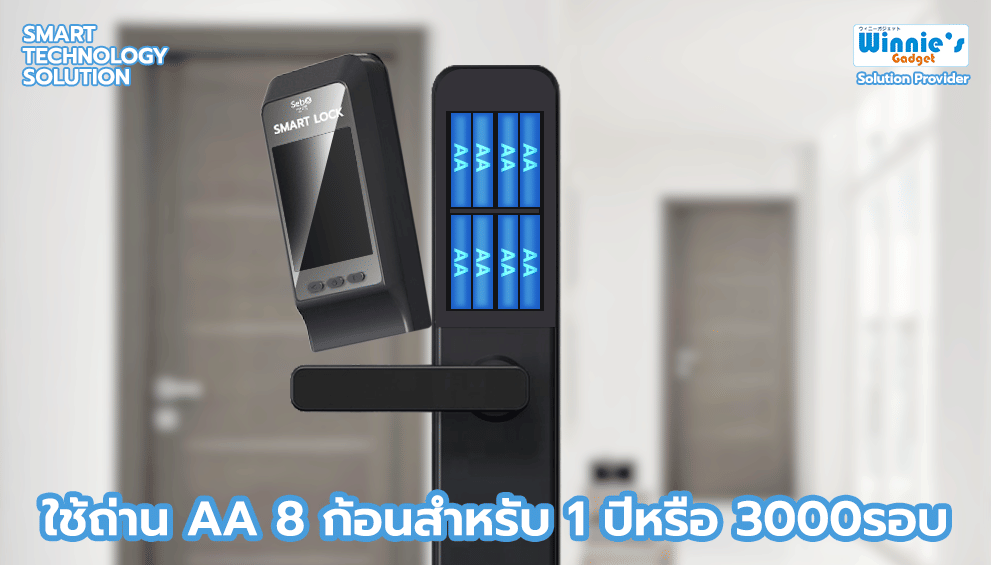กลอนประตูสมาร์ทดิจิตอลล็อค SebO JIDOOR S5 CAMERA แบบมีกล้องตาแมว